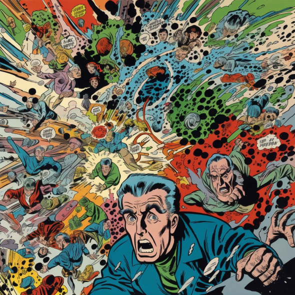 comic panel illustration by lovecraft1977 on DeviantArt