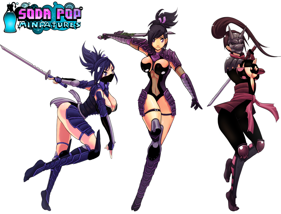 Dimensional Ninjas for Soda Pop Miniatures