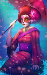 Geisha Catrina by DasGnomo
