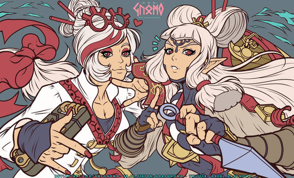 Impa And Purah - TLOZ Age of Calamity - Flats