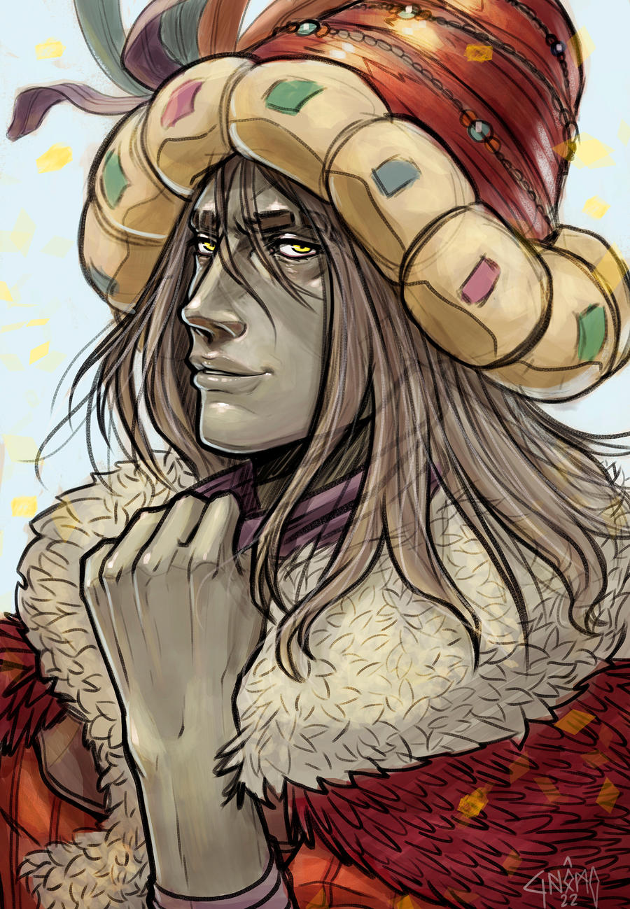 Merchant Kale - Elden Ring - Sketch Portrait by DasGnomo on DeviantArt