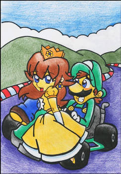 Luigi and Daisy- Mario Kart