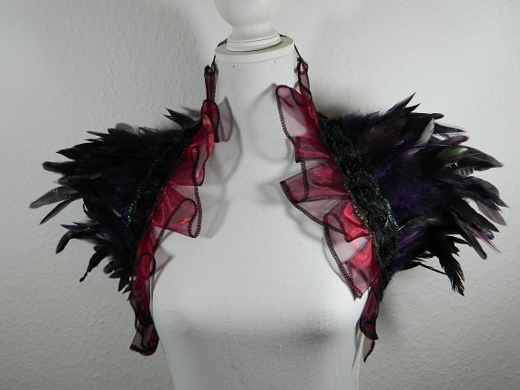 dark red purple stole