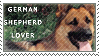German Shepherd Stamp by Muttie