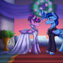 Blue thunder x Twilight sparkle royal wedding