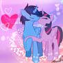 Blue thunder x twilight sparkle kiss once again