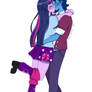 Human twilight and blue kissing
