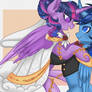Twilight and blues royal wedding