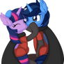 Twilight and blue champion suits