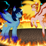 Blue thunder vs the fiery daybreaker