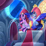Blue and twilight rulers of Equestria.