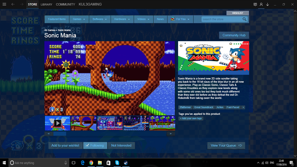 Sonic Mania on Steam