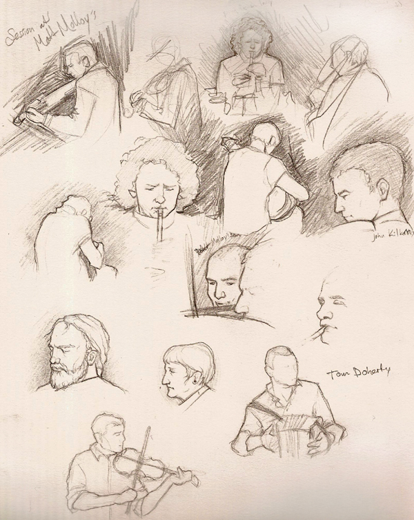 Sketches from an Irish Session