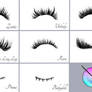 Eyelash brushes for Krita