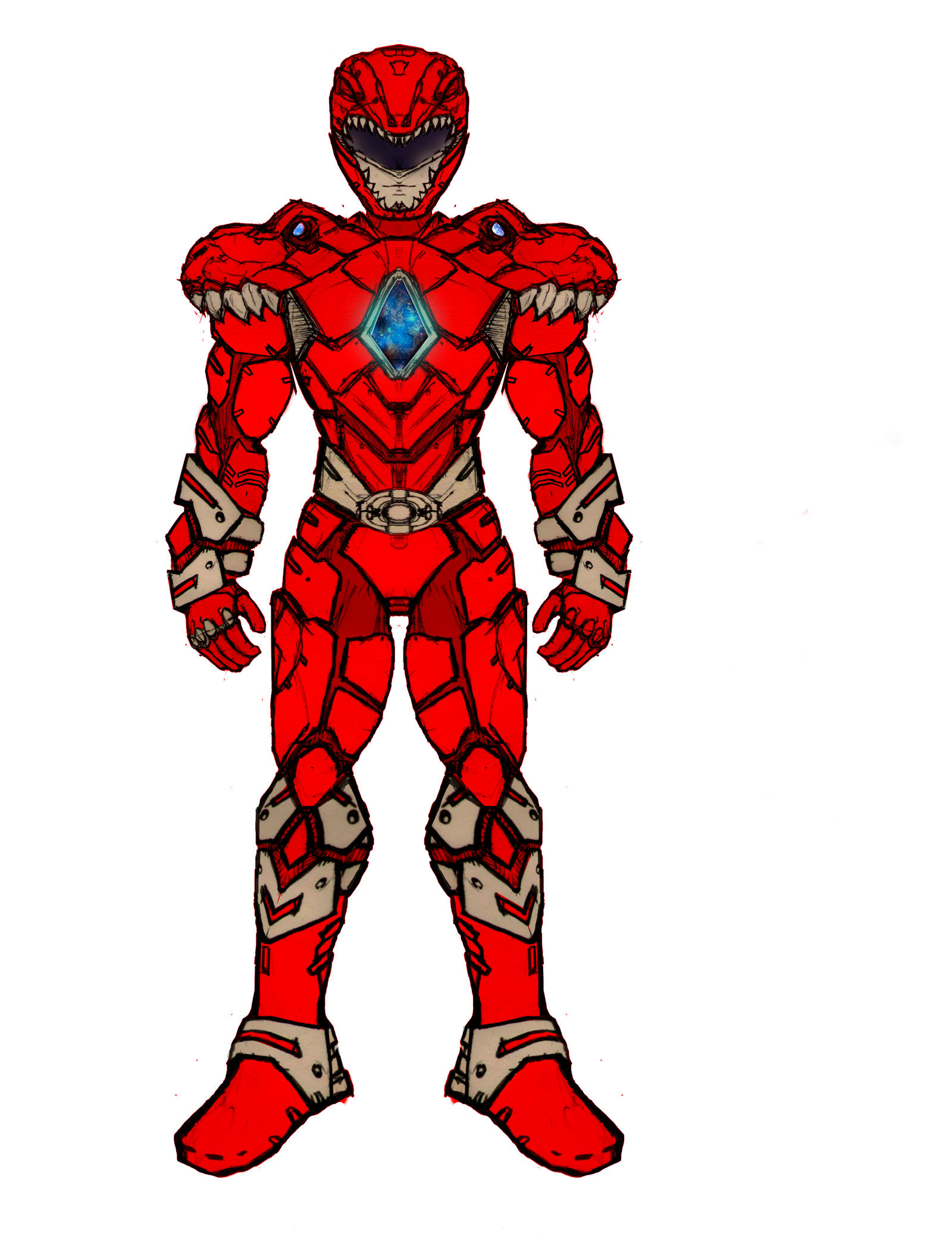 Red Ranger Prototipo 2 by DarkishSaintEric on DeviantArt
