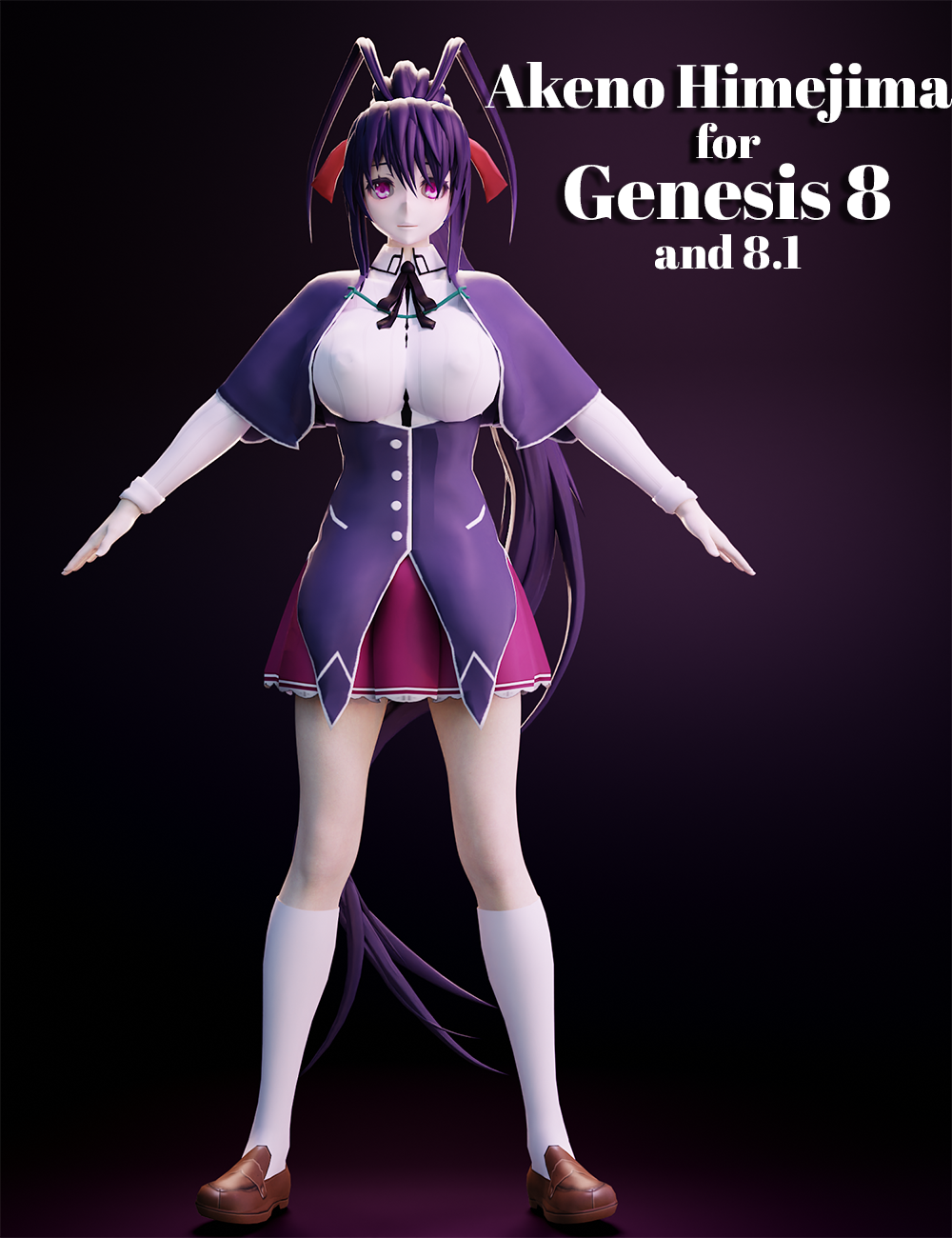 Deviantart Akeno Akeno Himejima for Genesis 8 and 8.1 Female by CCAnimePort on DeviantArt