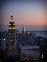 Empire State sunset