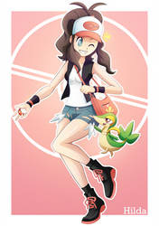 Hilda and Snivy