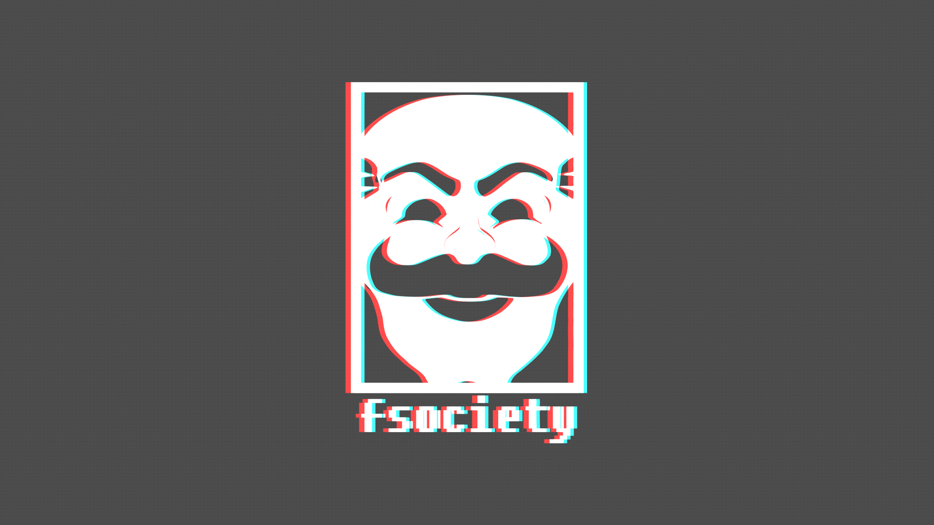 Mr Robot Fsociety Mask Minimalist Digital Art 4K Wallpaper #47