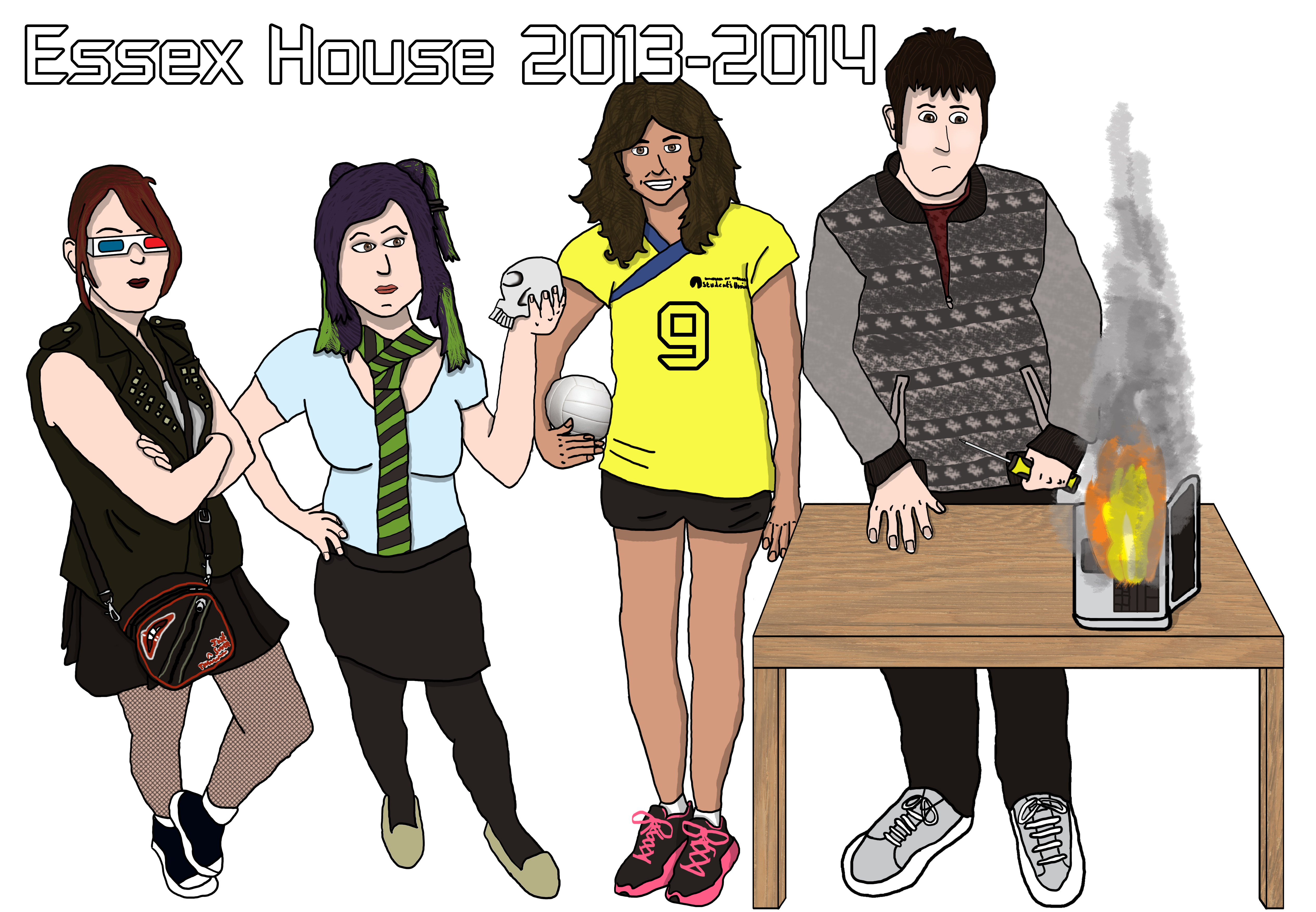 Essex House Flatmates 2013-2014