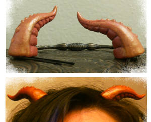 Orange Succubus Horns