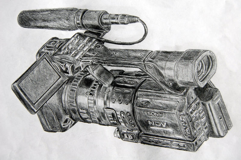 Camcorder on Pencils by appledaniels
