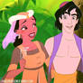 Aladdin/Tiana Crossover