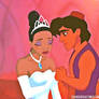 Aladdin/Tiana Crossover.