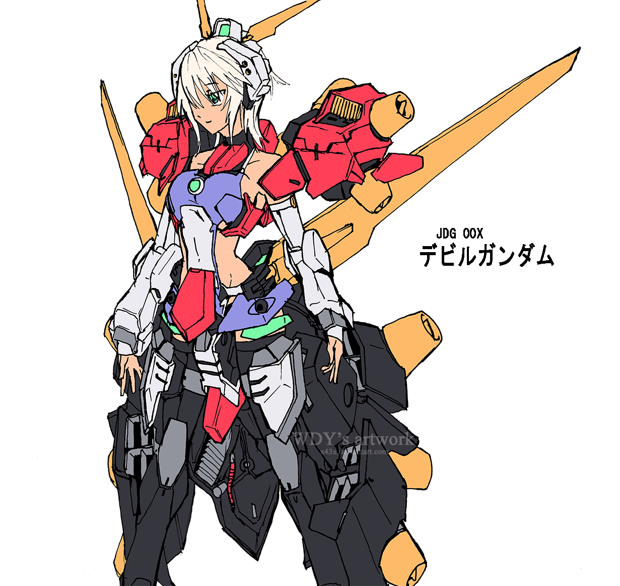 Devil Gundam Mecha Musume by wdy1000 on DeviantArt