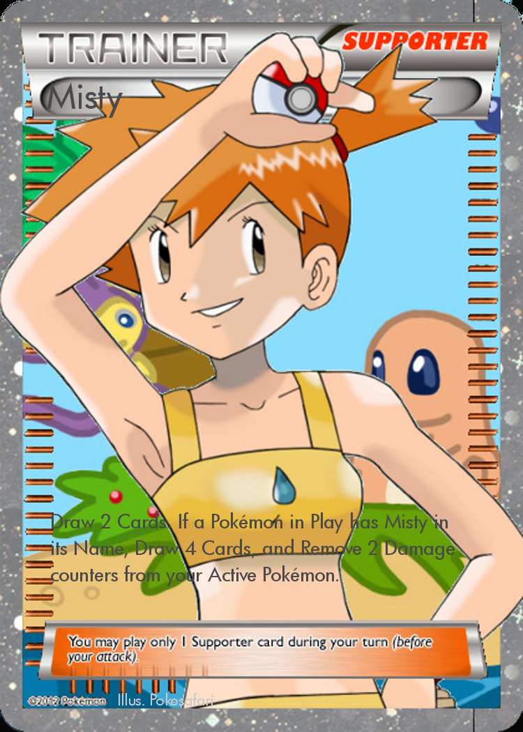 custom misty pokemon card Tried my hand at making a custom card