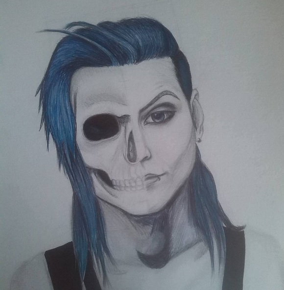 Andy Biersack Half Face Half Skull By Alex Is Ftm On Deviantart Andy Biersack Half Face Half Skull By Alex Is Ftm On Deviantart