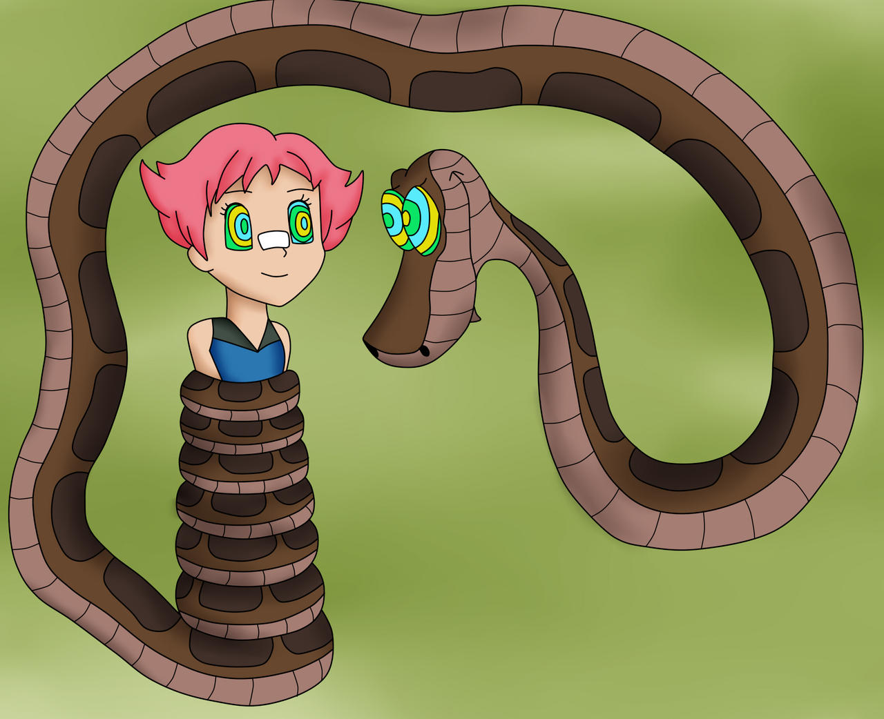 Kaa Blue Color Kaa And Maylene Color by jerrydestrtoyer on DeviantArt