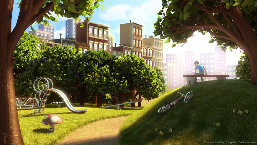 Lonely Playground by pixelbudah