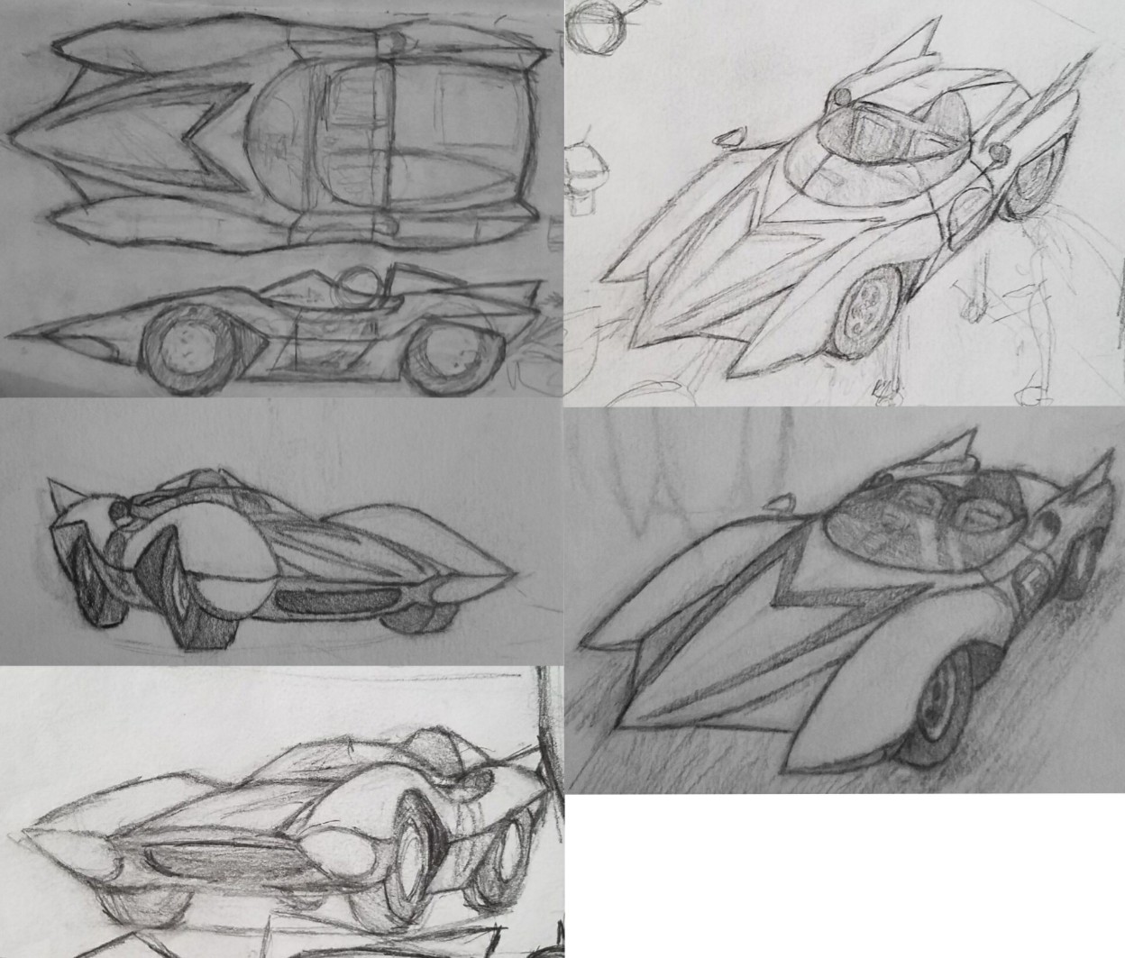 Speed Racer's Mach 5 Sketches (Manga Hybrid Ver) By Lalam24 On Deviantart