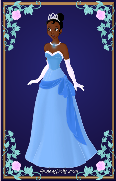 tiana blue dress princess and the frog Tiana In Her Blue Dress, HD Png Download