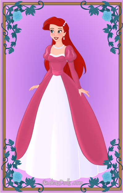Ariel in top her dress
