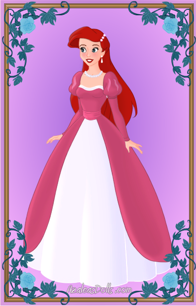 Ariel in her pink dress