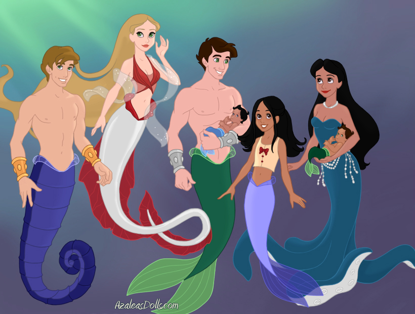 AzaleasDolls MermaidScene - Disney Mothers by CheshireScalliArt on  DeviantArt