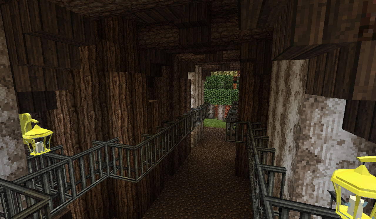 Minecraft - Wooden Barn Inside by Shroomworks on DeviantArt