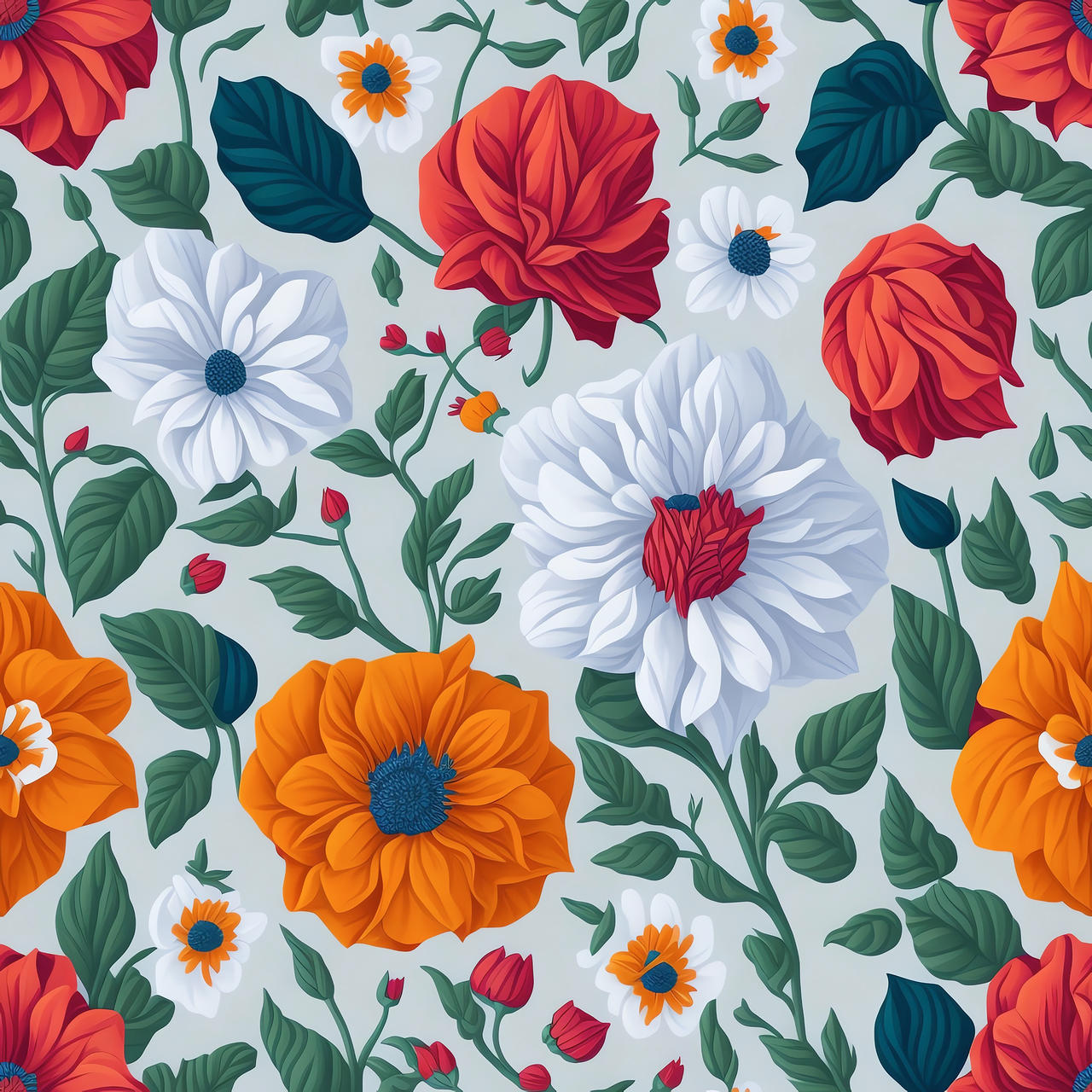 Seamless patterns flower repeating by Onedesign2024 on DeviantArt