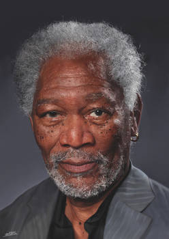 Morgan Freeman  - 60.5 cm X 43 cm