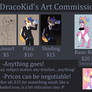 commission price sheet