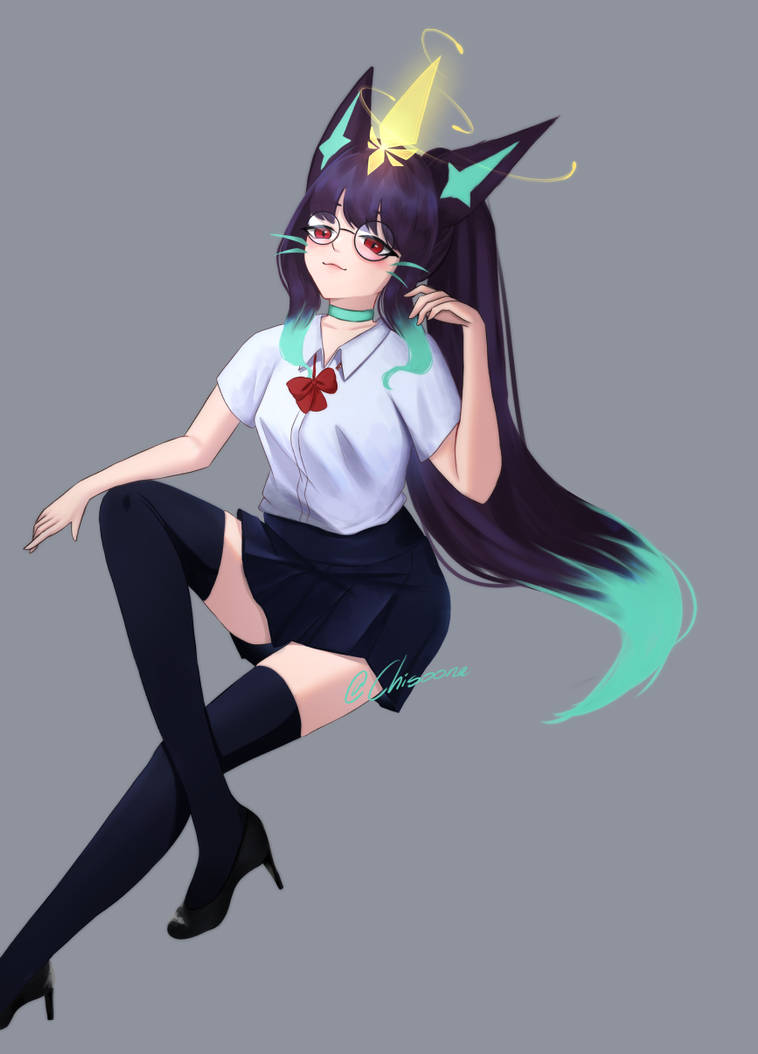Yuumi Battle Principal human version by Chisoona on DeviantArt