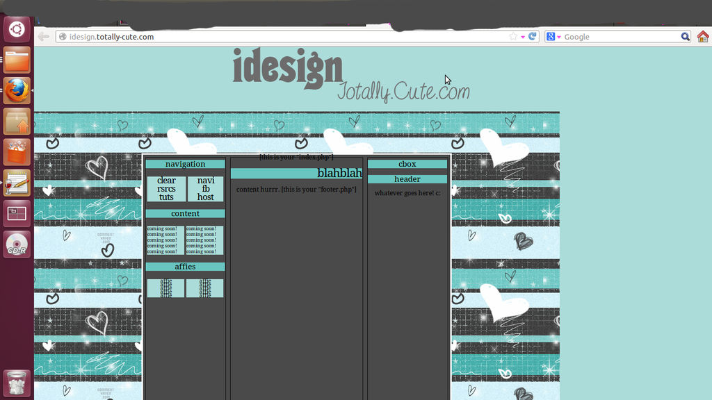 Idesign, Totally Cute Layout002 by iFlyBetterWithU on DeviantArt