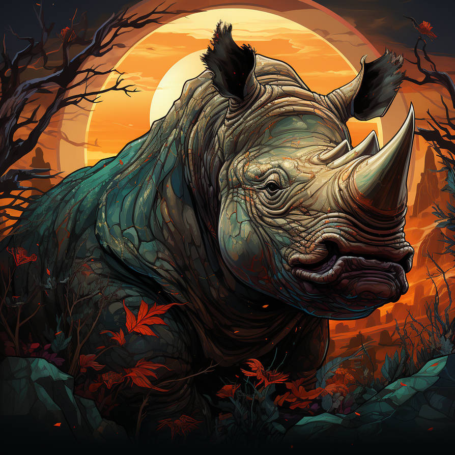 angry rhino by AwesomeIdea on DeviantArt