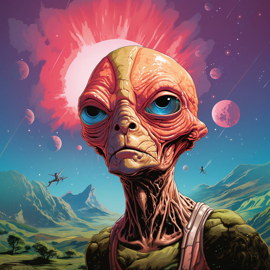 Ffa Alien space alien TOPPS by AwesomeIdea on DeviantArt