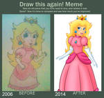 Draw this again meme  Princess Peach