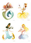 Disney Princesses by Ebae