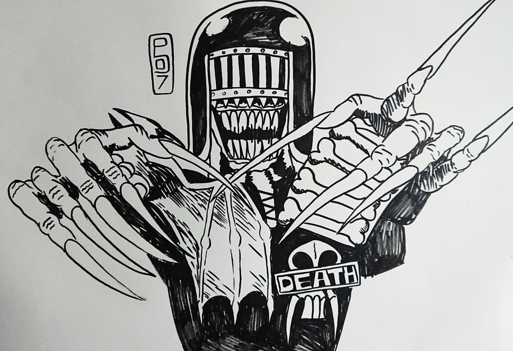Death Ink Deviantart Judge Death Ink Sketch by DNCSamsonART on DeviantArt