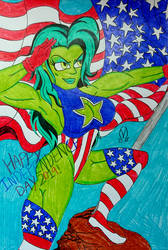 She-Hulk Salute To America